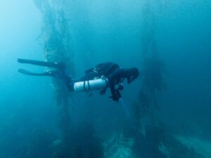Aaron Saavedra scuba diving